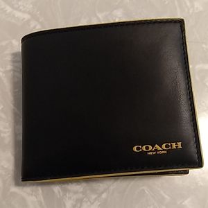 Coach Leather Billfold Wallet